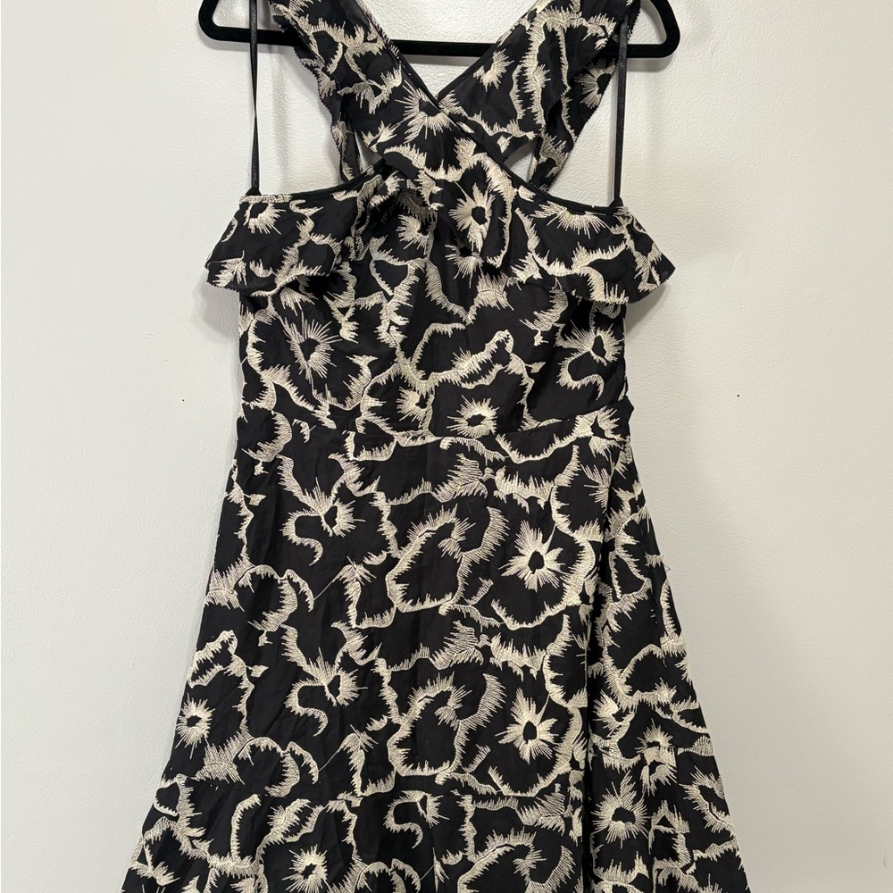 Banana Republic One Shoulder Black and White Dress - Picture 3 of 6